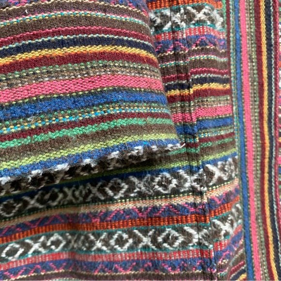 Striped kimono jacket in Gheri Cotton Made in Nepal - Picture 10 of 12